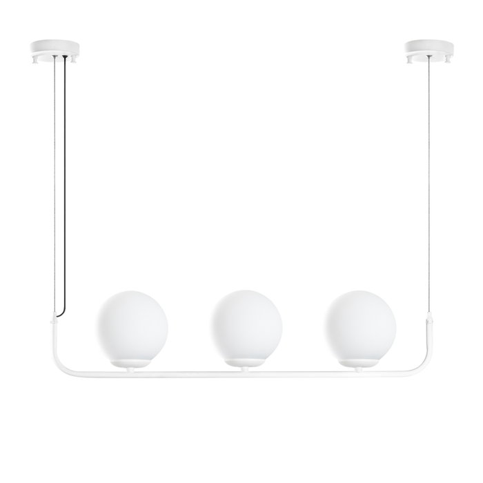 Opviq Faruk - 13717 Lámpara de araña de metal blanca con altura ajustable Opviq Faruk - 13717 Lámpara de araña de metal blanca con altura ajustable